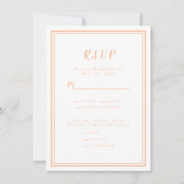 Tarjetas de Respuesta de RSVP Modernas para Bodas 