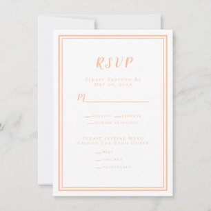 Tarjetas de Respuesta de RSVP Modernas para Bodas