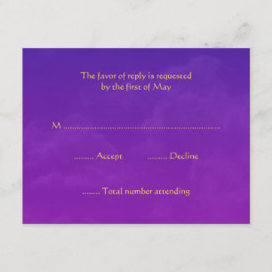 Tarjetas de respuesta de RSVP para las noches árab