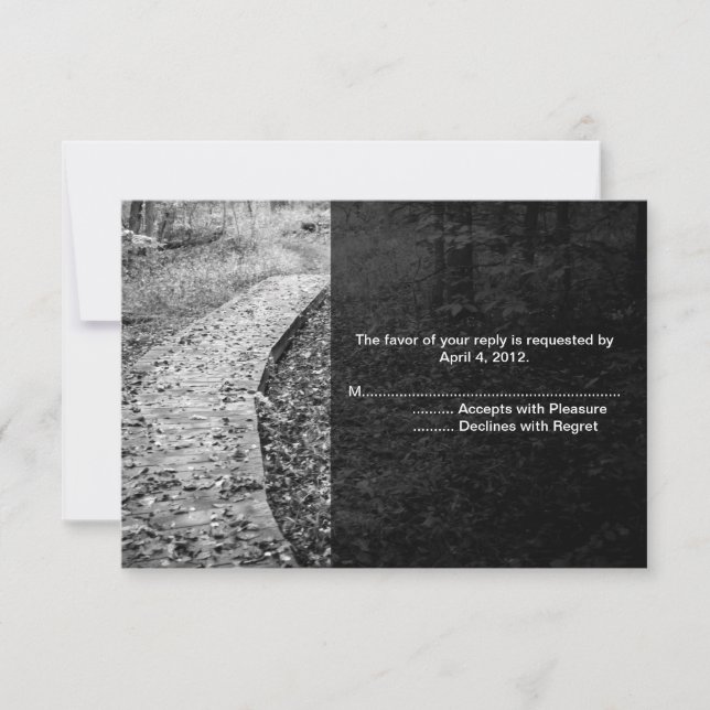 Tarjetas de respuesta de rutas de bosque (Anverso)