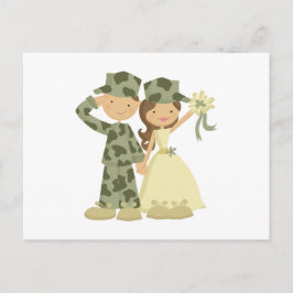 Tarjetas de respuesta de soldados y Bodas de novia