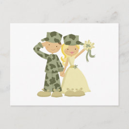 Tarjetas de respuesta de soldados y Bodas de novia