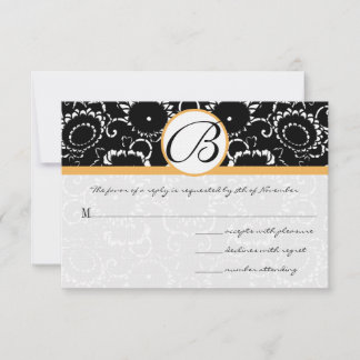 Tarjetas de respuesta del Boda de girasoles de Bee