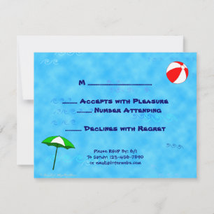 Tarjetas de respuesta editables RSVP para Fiestas 