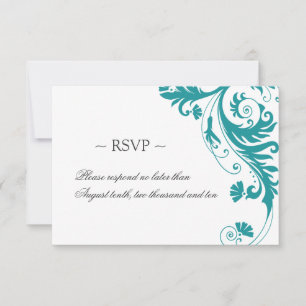 Tarjetas de respuesta elegantes para Bodas de gaso