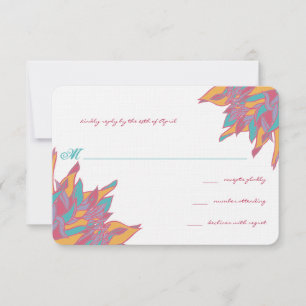 Tarjetas de respuesta floral