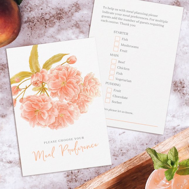 tarjetas de respuesta floral de melocotón de elecc (Subido por el creador)