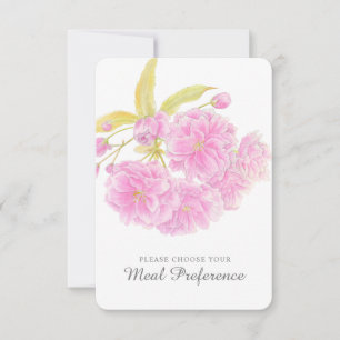 tarjetas de respuesta floral rosa para la elección