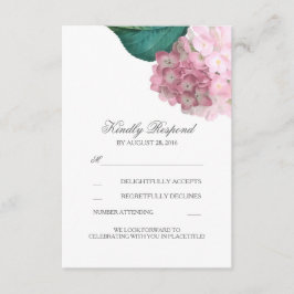 Tarjetas de respuesta para boda florales de horten