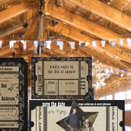 Tarjetas de respuesta para boda renacentista medie
