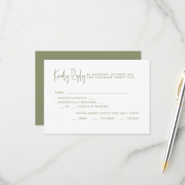 Tarjetas de respuesta para bodas.