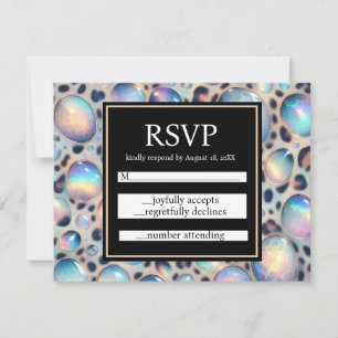 Tarjetas de respuesta para bodas Exóticas y Elegan