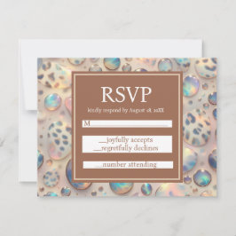 Tarjetas de respuesta para bodas Exóticas y Elegan