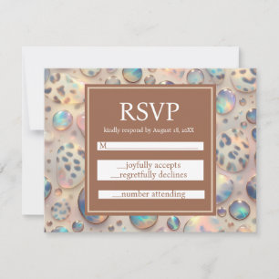 Tarjetas de respuesta para bodas Exóticas y Elegan