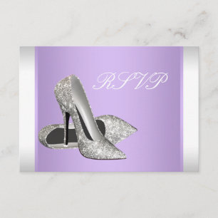 Tarjetas de respuesta para fiesta de tacones altos