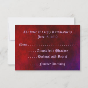 Tarjetas de respuesta para Gothic Heart