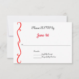 Tarjetas de respuesta para invitaciones de boda de