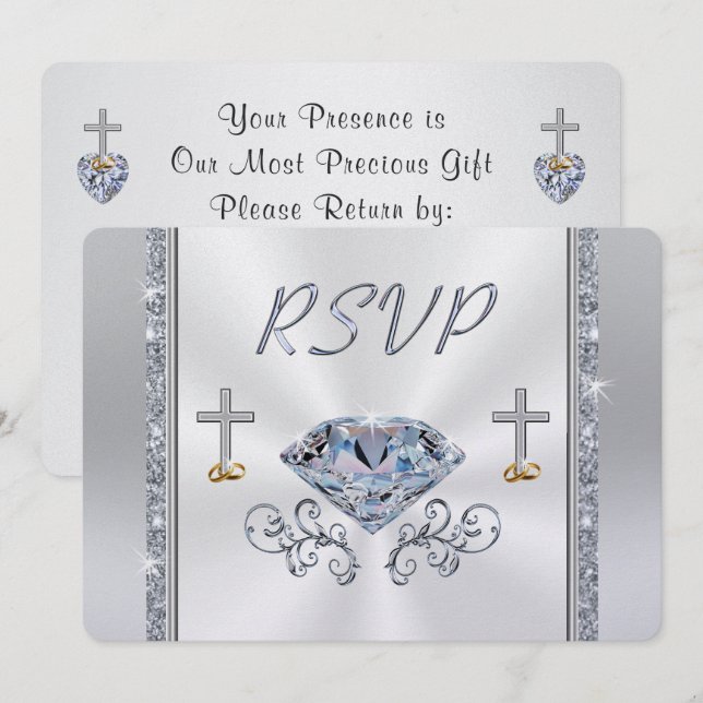 Tarjetas de respuesta personalizables cristianas d (Anverso / Reverso)