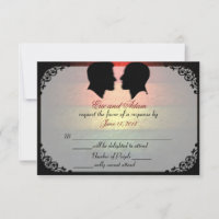 Tarjetas de respuesta personalizadas para boda gay
