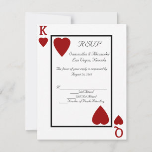 Tarjetas de respuesta Rey/Reina de Cartas de Custo
