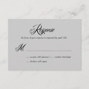 Tarjetas de respuesta RSVP/Boda ahora y para siemp