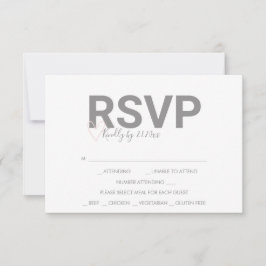 Tarjetas de respuesta RSVP de acuarela con tema de