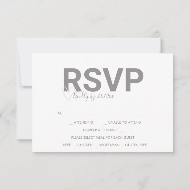 Tarjetas de respuesta RSVP de acuarela con tema de (Anverso)