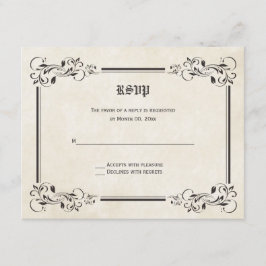 Tarjetas de respuesta RSVP de cuento de hadas