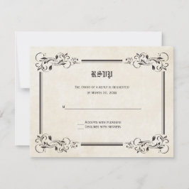 Tarjetas de respuesta RSVP de cuento de hadas