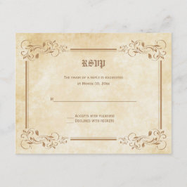 Tarjetas de respuesta RSVP de cuento de hadas
