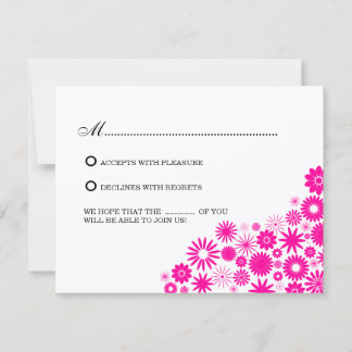 Tarjetas de Respuesta / RSVP de Florales Bonitos M