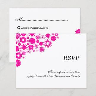 Tarjetas de Respuesta / RSVP de Florales Bonitos M