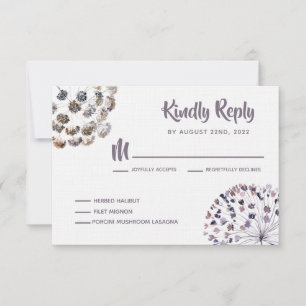 Tarjetas de respuesta RSVP de invitación a bodas