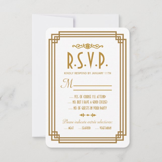 Tarjetas de respuesta RSVP de la boda blanca en es (Anverso)