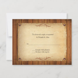 Tarjetas de respuesta RSVP de la boda occidental e
