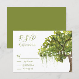 Tarjetas de respuesta RSVP de luces de mosaico de
