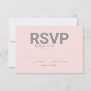 Tarjetas de respuesta RSVP de tema de San Valentín