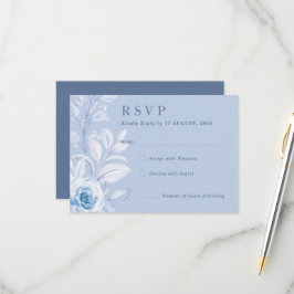 Tarjetas de respuesta RSVP floral de Moda romántic