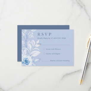 Tarjetas de respuesta RSVP floral de Moda romántic