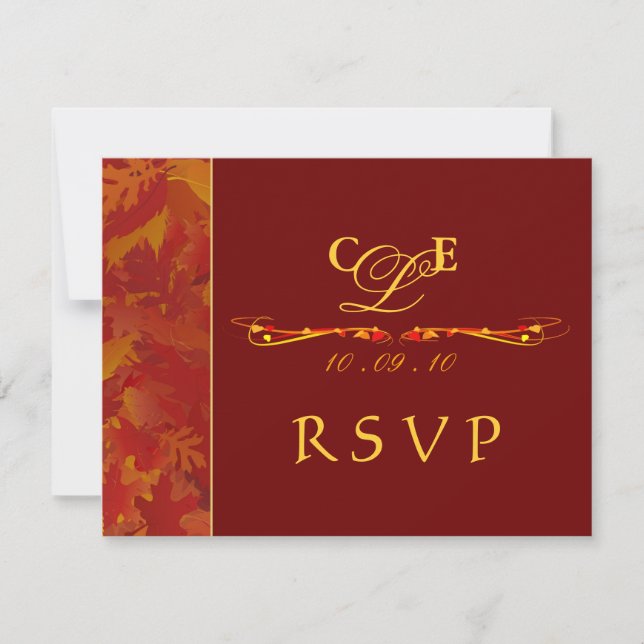 Tarjetas de respuesta RSVP - Invitaciones de bodas (Anverso)