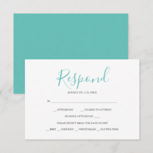 Tarjetas de respuesta RSVP neutrales