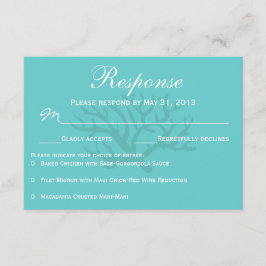Tarjetas de respuesta RSVP para la boda de caballi