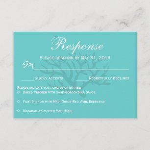 Tarjetas de respuesta RSVP para la boda de caballi