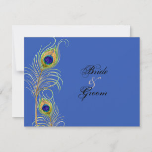 Tarjetas de respuesta RSVP Royal Blue de Feers