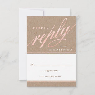 Tarjetas de respuesta rusas para Kraft y Rosa Gold