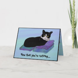 Tarjetas de retiro para la siesta del gato de Tuxe