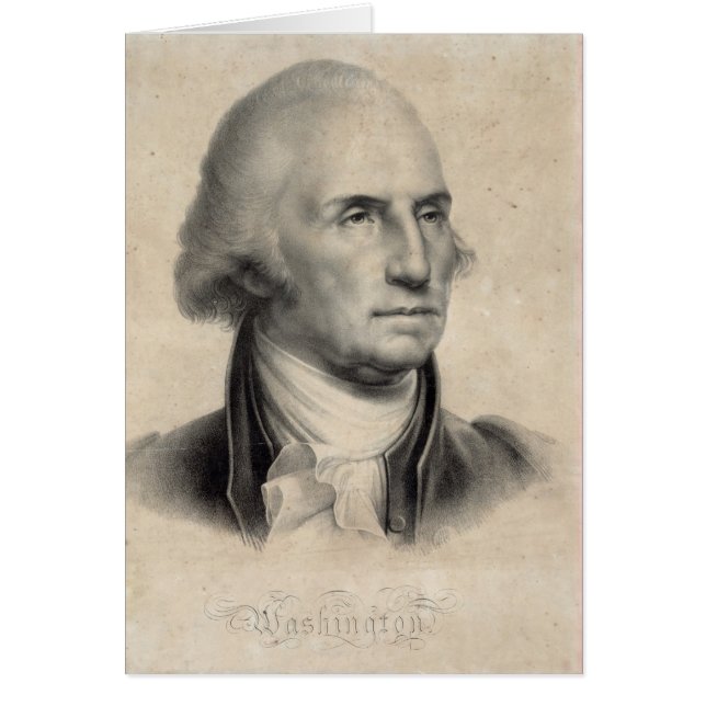Tarjetas de retrato de George Washington (Frente)