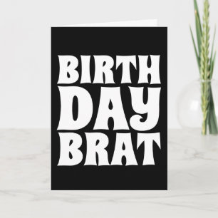TARJETAS DE REUNIÓN DE BRAT FUNNY DEL CUMPLEAÑOS