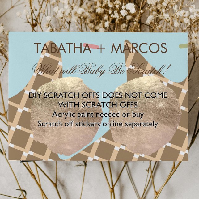 Tarjetas de Revelación de Género con Helado para H (Subido por el creador)