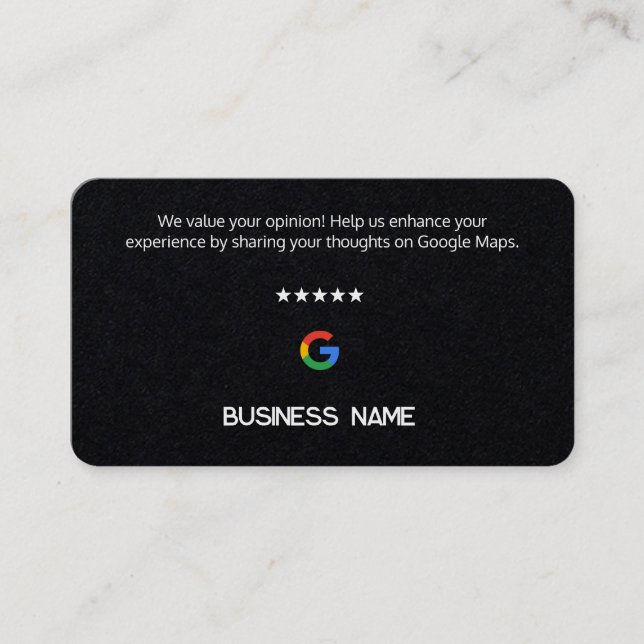 Tarjetas de revisión de Google Premium 🥇 (Anverso)